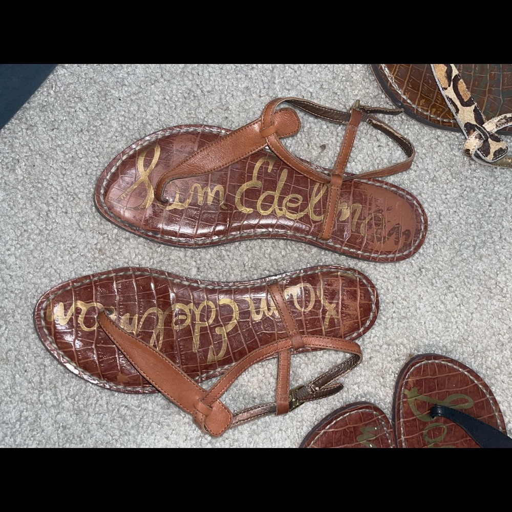 Sam Edelman Leather Gigi Sandals Used Bundle Size 5.5